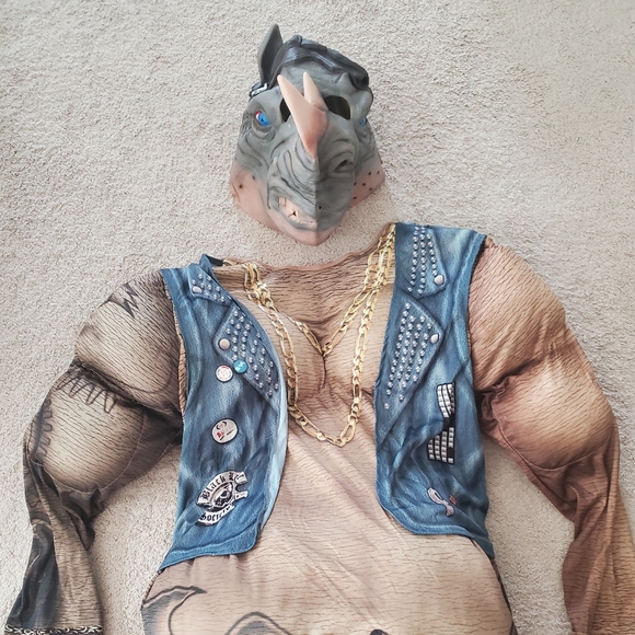 Teenage Mutant Ninja Turtles Rocksteady Adult Costume - X Large - Picture 4 of 7